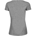 Heather Grey - Back - Tee Jays Womens-Ladies Roll Sleeve Cotton T-Shirt