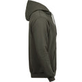 Deep Green - Side - Tee Jays Mens Hooded Cotton Blend Sweatshirt