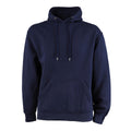 Navy Blue - Front - Tee Jays Mens Hooded Cotton Blend Sweatshirt