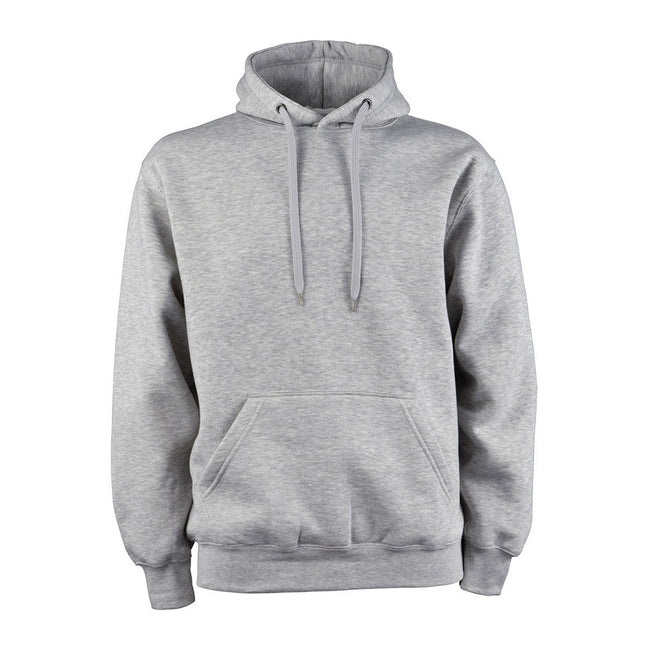 Heather Grey - Front - Tee Jays Mens Hooded Cotton Blend Sweatshirt