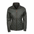 Deep Navy - Front - Tee Jays Womens-Ladies Richmond Diamond Quilted Jacket