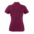 Burgundy - Back - Fruit Of The Loom Womens-Ladies Lady Fit Short-Sleeved Polo Shirt