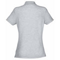 Heather Grey - Back - Fruit Of The Loom Womens-Ladies Lady Fit Short-Sleeved Polo Shirt