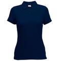 Deep Navy - Front - Fruit Of The Loom Womens-Ladies Lady Fit Short-Sleeved Polo Shirt