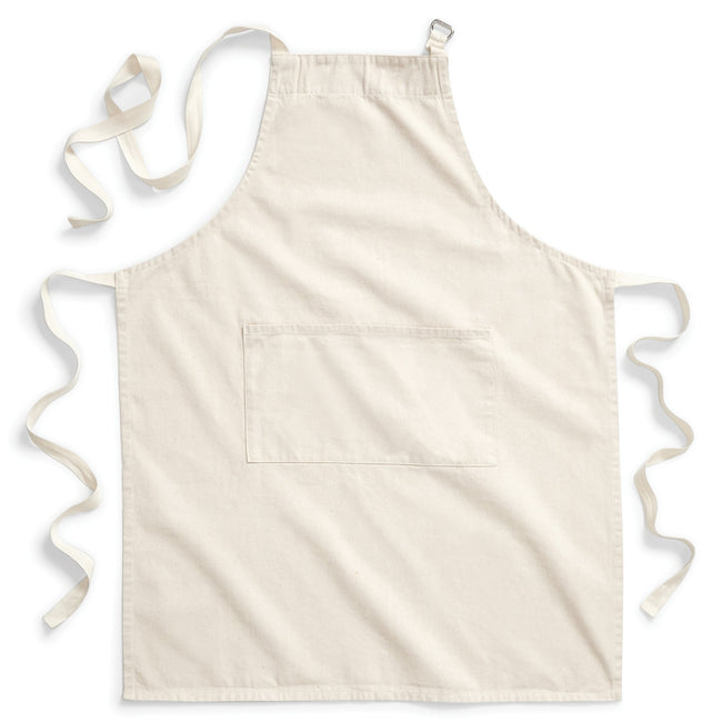 Natural - Front - Westford Mill Adults Unisex Cotton Craft Apron