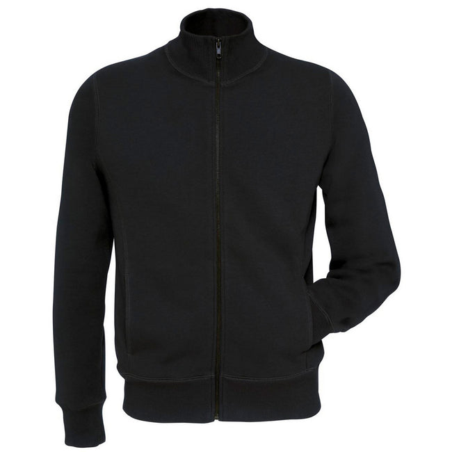 Black - Front - B&C Mens Spider Full Zip Sweatshirt