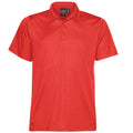 Bright Red - Front - Stormtech Mens Eclipse H2X-Dry Pique Polo