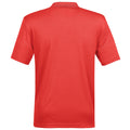 Bright Red - Back - Stormtech Mens Eclipse H2X-Dry Pique Polo