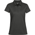 Carbon - Front - Stormtech Womens-Ladies Eclipse H2X-Dry Pique Polo