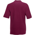 Burgundy - Back - Fruit of the Loom Childrens-Kids Pique Short-Sleeved Polo Shirt