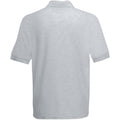 Heather Grey - Back - Fruit of the Loom Childrens-Kids Pique Short-Sleeved Polo Shirt