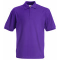 Purple - Front - Fruit of the Loom Childrens-Kids Pique Short-Sleeved Polo Shirt
