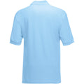 Sky Blue - Back - Fruit of the Loom Childrens-Kids Pique Short-Sleeved Polo Shirt