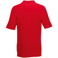 Red - Side - Fruit Of The Loom Childrens-Kids Unisex 65-35 Pique Polo Shirt