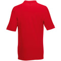 Red - Side - Fruit of the Loom Childrens-Kids Pique Short-Sleeved Polo Shirt