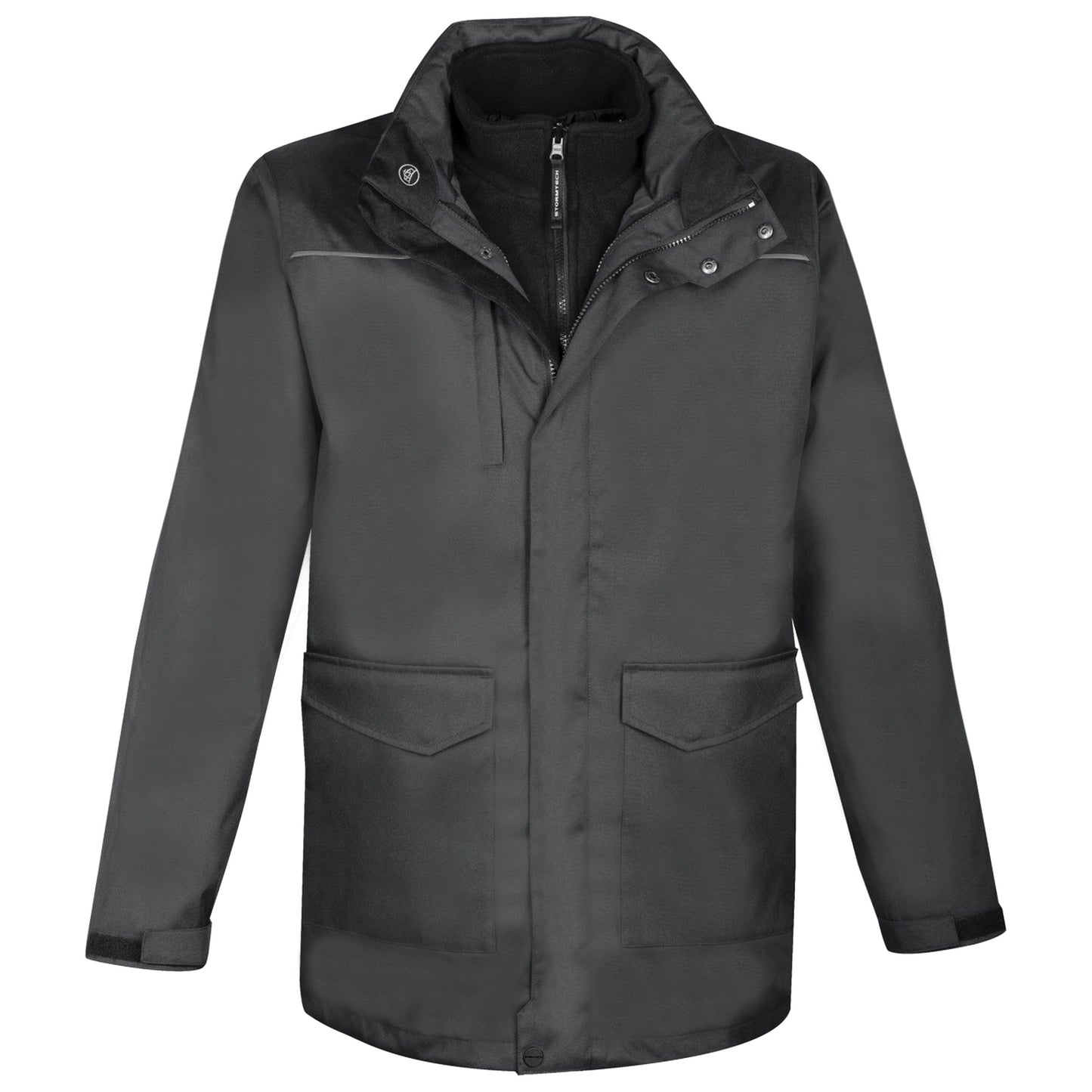 Black - Side - Stormtech Mens Vortex HD 3-in-1 System Parka