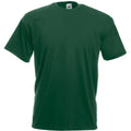 Dark Green - Front - Mens Value Short Sleeve Casual T-Shirt