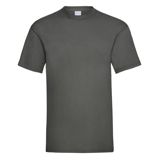 Graphite - Front - Mens Value Short Sleeve Casual T-Shirt