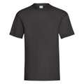 Jet Black - Front - Mens Value Short Sleeve Casual T-Shirt