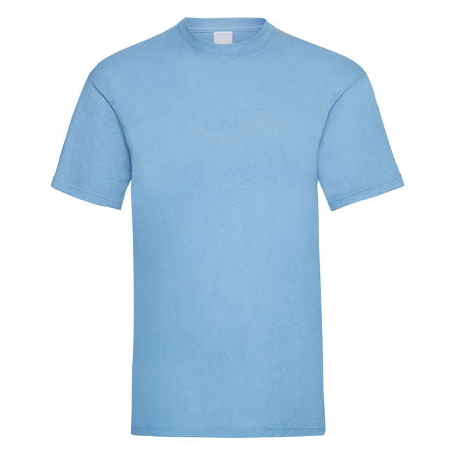 Light Blue - Front - Mens Value Short Sleeve Casual T-Shirt