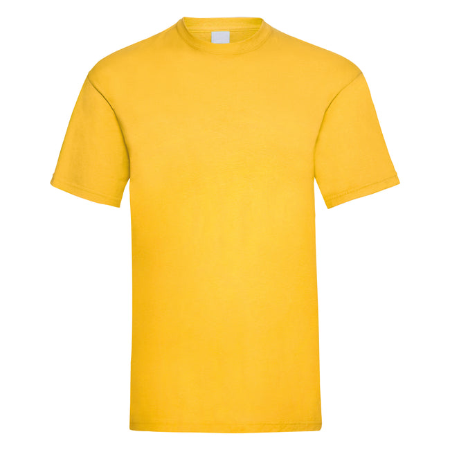 Gold - Front - Mens Value Short Sleeve Casual T-Shirt