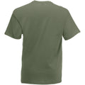 Olive Green - Back - Mens Value Short Sleeve Casual T-Shirt