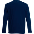 Midnight Blue - Front - Mens Value Long Sleeve Casual T-Shirt