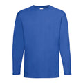Cobalt - Front - Mens Value Long Sleeve Casual T-Shirt