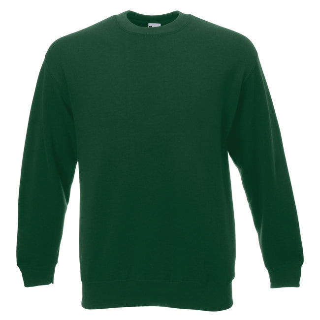 Dark Green - Front - Mens Jersey Sweater