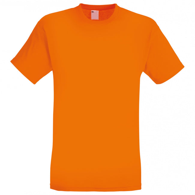Bright Orange - Front - Mens Short Sleeve Casual T-Shirt