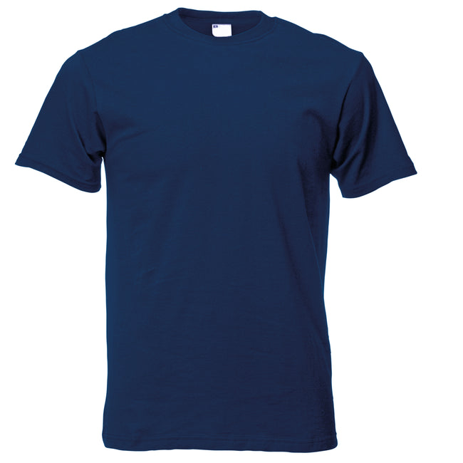 Navy Blue - Front - Mens Short Sleeve Casual T-Shirt