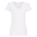 Snow - Front - Womens-Ladies Value Fitted V-Neck Short Sleeve Casual T-Shirt