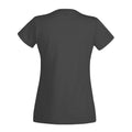Pitch Black - Back - Womens-Ladies Value Fitted V-Neck Short Sleeve Casual T-Shirt