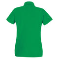 Bright Green - Back - Womens-Ladies Fitted Short Sleeve Casual Polo Shirt