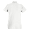 Snow - Back - Womens-Ladies Fitted Short Sleeve Casual Polo Shirt