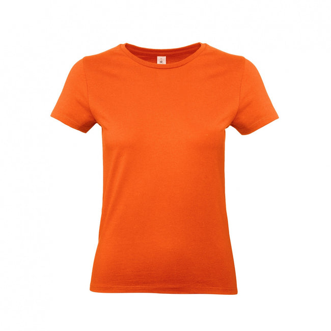 Orange - Front - B&C Womens-Ladies #E190 Tee