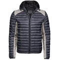 Cosmic Grey-Grey Melange - Front - Tee Jays Mens Aspen Crossover Jacket