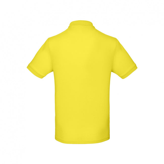 Solar Yellow - Side - B&C Mens Inspire Polo