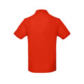 Flame Red - Side - B&C Mens Inspire Polo
