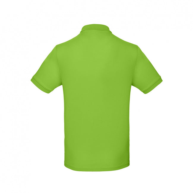 Orchid Green - Side - B&C Mens Inspire Polo