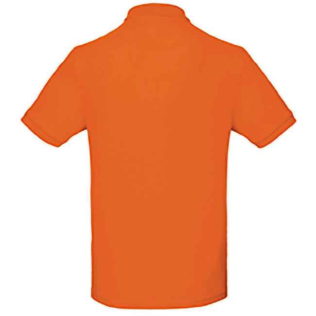 Orange - Back - B&C Mens Inspire Polo
