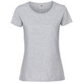Ash Grey - Front - Fruit Of The Loom Womens-Ladies Ringspun Premium T-Shirt