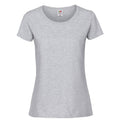 Taupe Grey - Front - Fruit Of The Loom Womens-Ladies Ringspun Premium T-Shirt