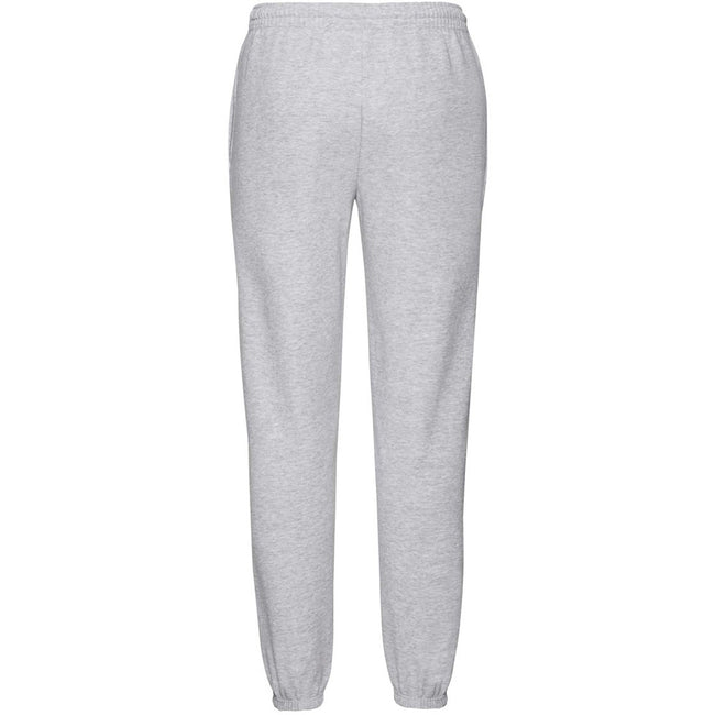 Heather Grey - Side - Fruit Of The Loom Mens Elasticated Cuff Jog Pants - Jogging Bottoms