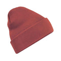 Rust - Front - Beechfield Unisex Adults Original Cuffed Beanie