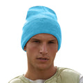 Surf Blue - Side - Beechfield Unisex Adults Original Cuffed Beanie