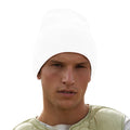White - Back - Beechfield Unisex Adults Original Cuffed Beanie