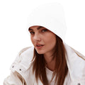 White - Side - Beechfield Unisex Adults Original Cuffed Beanie