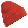 Fire Red - Front - Beechfield Unisex Adults Original Cuffed Beanie