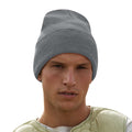 Graphite - Back - Beechfield Unisex Adults Original Cuffed Beanie